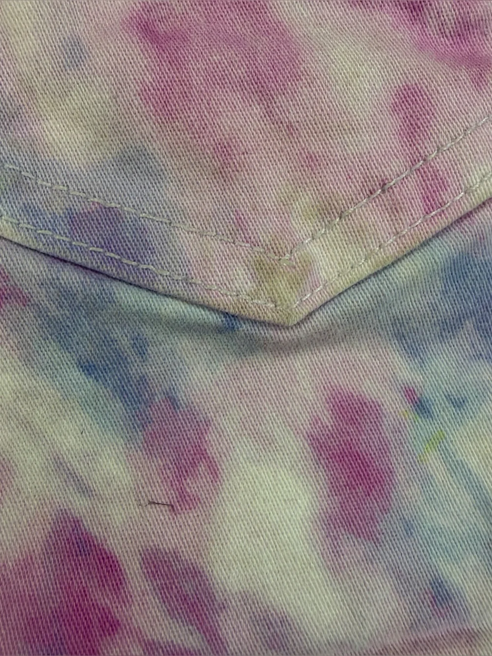 Garanimals Girls Tie Dye Demin Skirt Elastic Back Pockets Pink Blue 4T